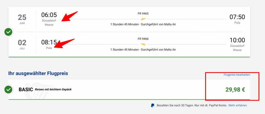 ✈️ Flüge nach Pula – Hin- & Rückflug schon ab 29,98 € 2
